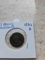 2 Pfennig 1874 B Duitsland, Postzegels en Munten, Munten | Europa | Niet-Euromunten, Ophalen of Verzenden, Duitsland, Losse munt