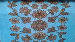 Prachtige 2 zijdige wollen deken bloemen, Ophalen of Verzenden, Zo goed als nieuw, N.v.t, N.v.t