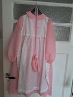 Roze feest of verkleedjurk met schort en tasje, Ophalen of Verzenden