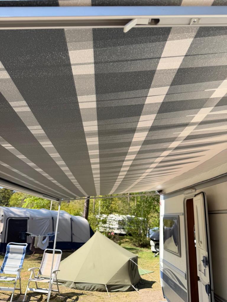 zakluifel 4,50 m omnistor ask grey, Caravans en Kamperen, Voortenten en Luifels, Ophalen of Verzenden, Zo goed als nieuw