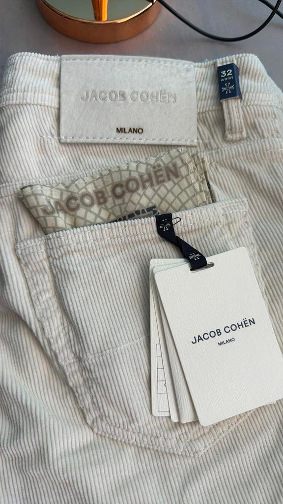 Jacob Cohen Nick Slim rib broek - Nieuw met kaartjes, Ophalen of Verzenden, Nieuw, Overige kleuren, W32 (confectie 46) of kleiner