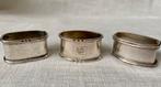 Set van 3 Antieke Zilveren Servetringen, Antiek en Kunst, Ophalen of Verzenden, Zilver