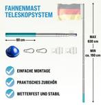 Telescopische vlaggenmast vlaggemast 630 cm GRATIS BEZORGD!, Verzenden, Nieuw, Nvt, Nvt