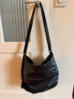 Zwarte schoudertas met verstelbaar hengsel, Ophalen of Verzenden, Zo goed als nieuw, Zwart