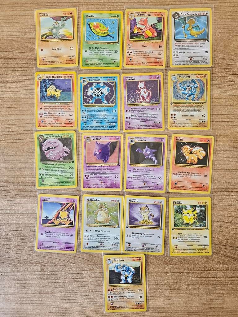 Vintage Pokemon kaarten lot, Verzamelen, Ophalen of Verzenden