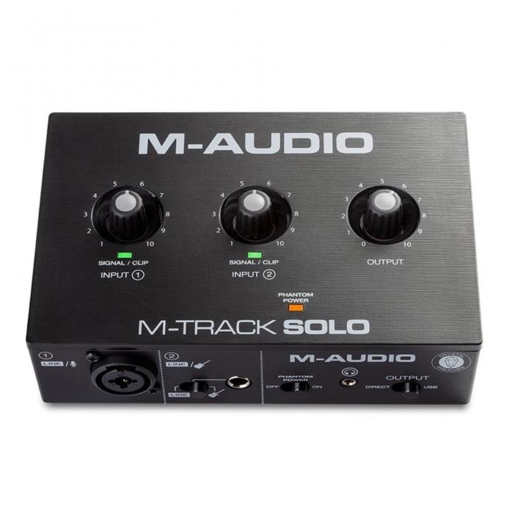 M-Audio M-Track Solo 48-KHz, 2-channel USB SUPERPRIJS, Computers en Software, Geluidskaarten, Nieuw, Extern, Ophalen of Verzenden