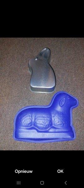 Bakblikken pasen paasactie, Ophalen of Verzenden, Gebruikt