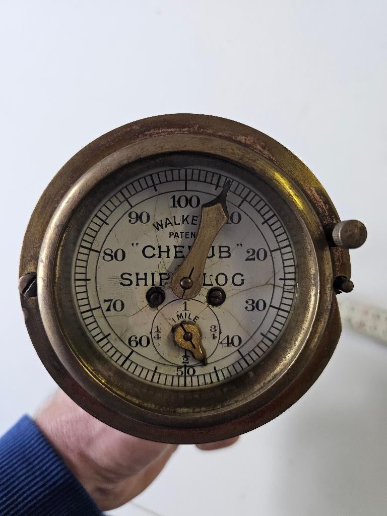 Scheepslog Ships Log Walkers "Cherub", Ophalen of Verzenden, Gebruikt, Motorboot of Zeilboot, Gebruiksvoorwerp