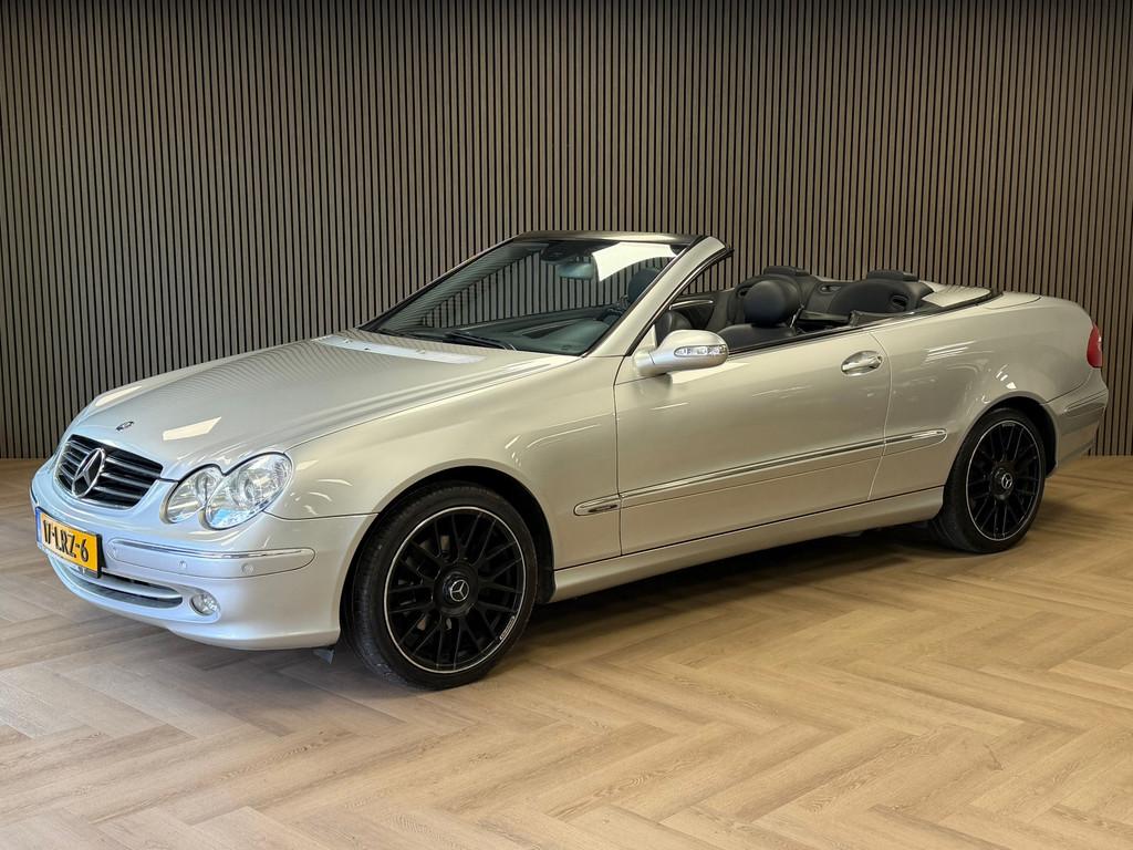 Mercedes-Benz CLK-klasse Cabrio 200 Kompressor Avantgarde Ai, Auto's, Mercedes-Benz, Achterwielaandrijving, Gebruikt, Zwart, 4 cilinders