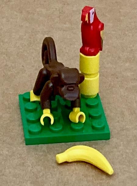 LEGO Monkey & Bird (Popsy), Kinderen en Baby's, Speelgoed | Duplo en Lego, Ophalen of Verzenden, Zo goed als nieuw, Lego