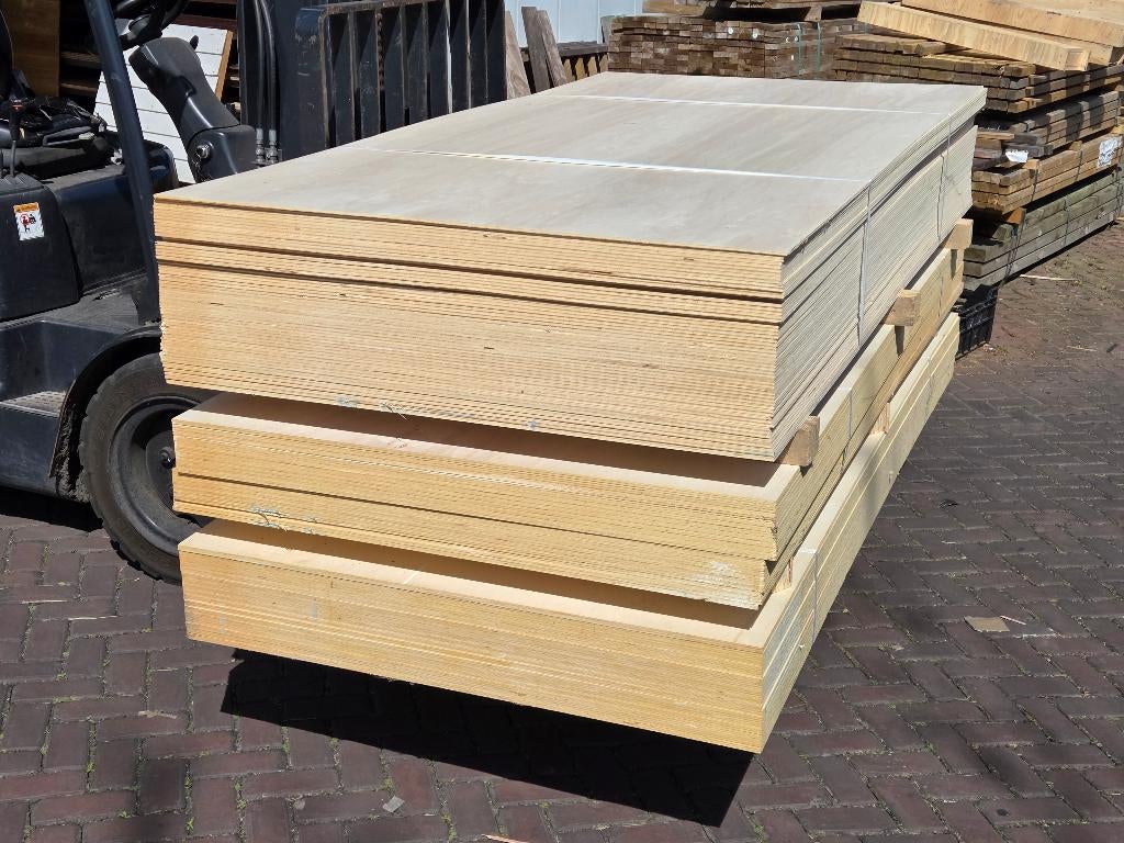 Op is op aanbieding - Populieren multiplex diverse diktes, Doe-het-zelf en Verbouw, Platen en Panelen, Ophalen, Nieuw, Multiplex