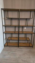 Industriële Boekenkast - 154cm breed, Huis en Inrichting, Met plank(en), Gebruikt, 150 tot 200 cm, 25 tot 50 cm