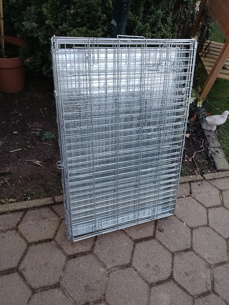 Hondenbench, gegalvaniseerd 92x61x61cm, Ophalen, Zo goed als nieuw