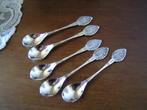 5 Lepeltjes van Juwelier v Klaveren Zwolle, Ophalen of Verzenden