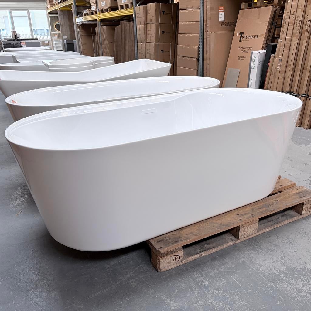EXTRA RUIM bad 180x85x60 strak model nr304, Ophalen of Verzenden, Nieuw