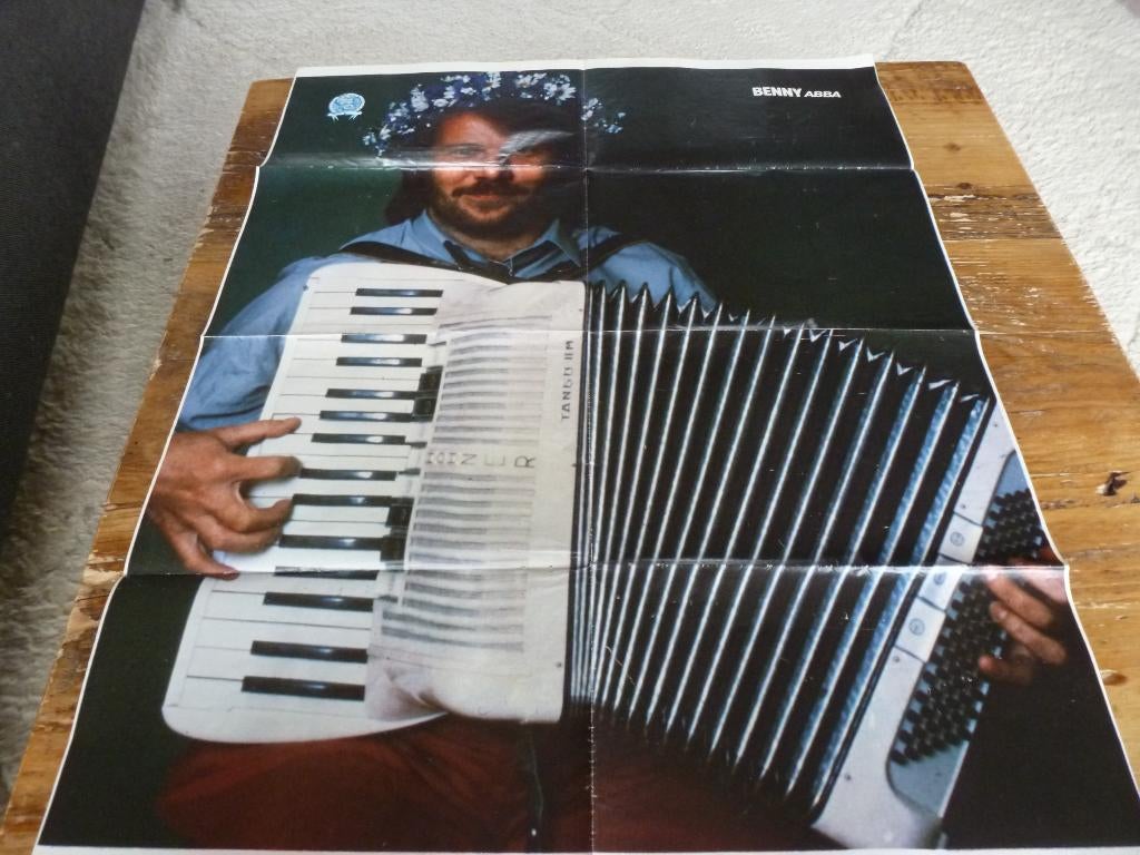 Abba: Poster Joepie (2), Verzamelen, Verzenden, Zo goed als nieuw, A1 t/m A3, Muziek