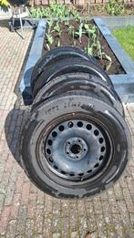 4x Goodyear Efficient 185/65/R15 op stalen velg, Ophalen, Gebruikt, 15 inch, Banden en Velgen