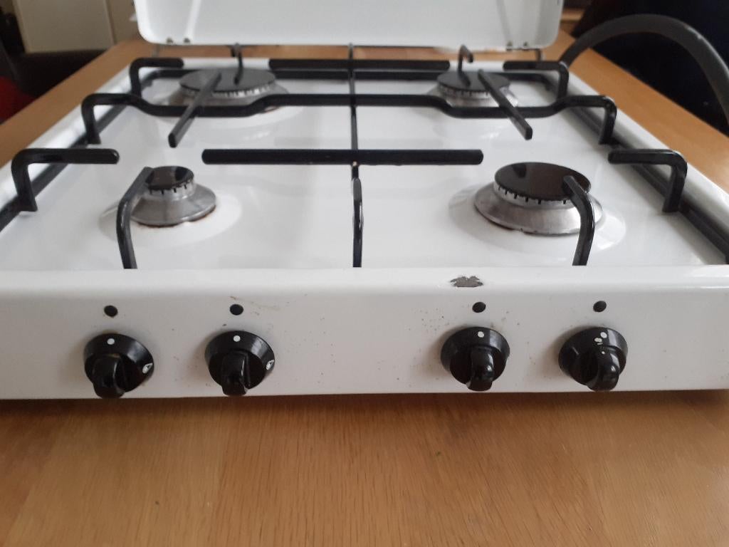 Goede kookplaat te koop, Witgoed en Apparatuur, Kookplaten, Ophalen, Gebruikt, 4 kookzones, Gas