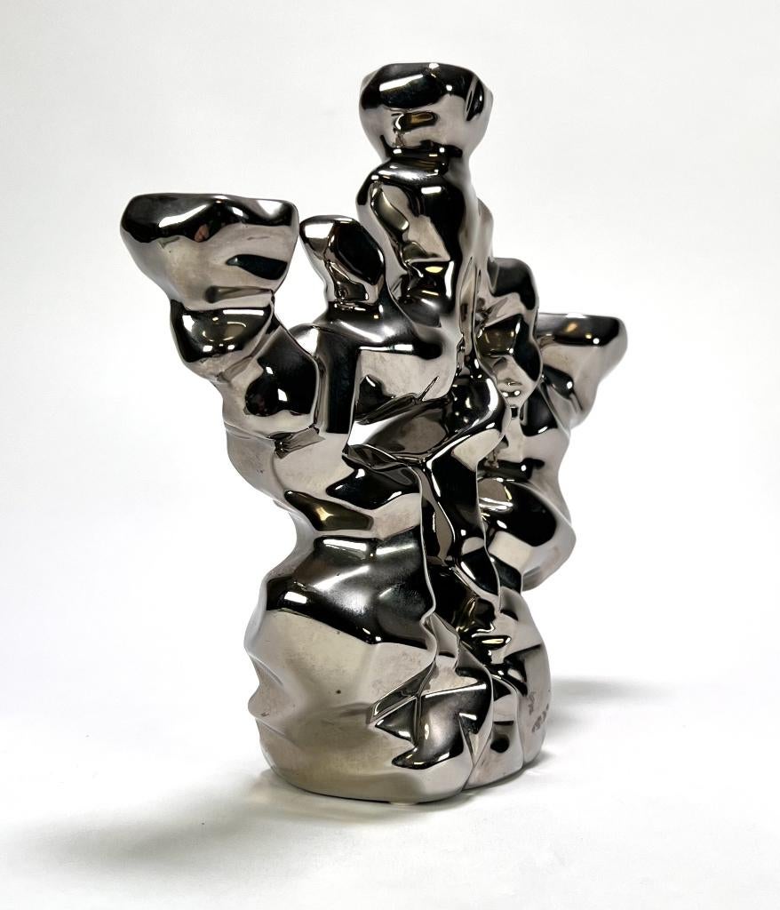 652. Keramieken kaarsenstandaard, eind 20e eeuw, Ophalen of Verzenden