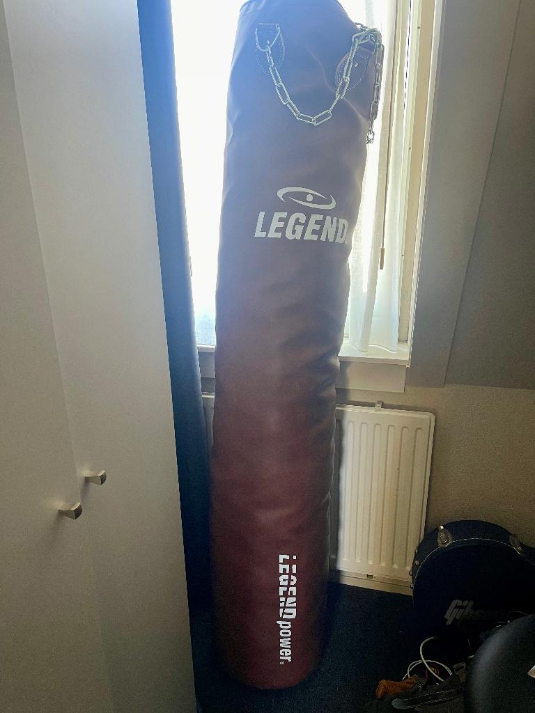 Legend bokszak (180 cm) en Lonsdale handschoenen en pads, Ophalen, Zo goed als nieuw, Bokszak