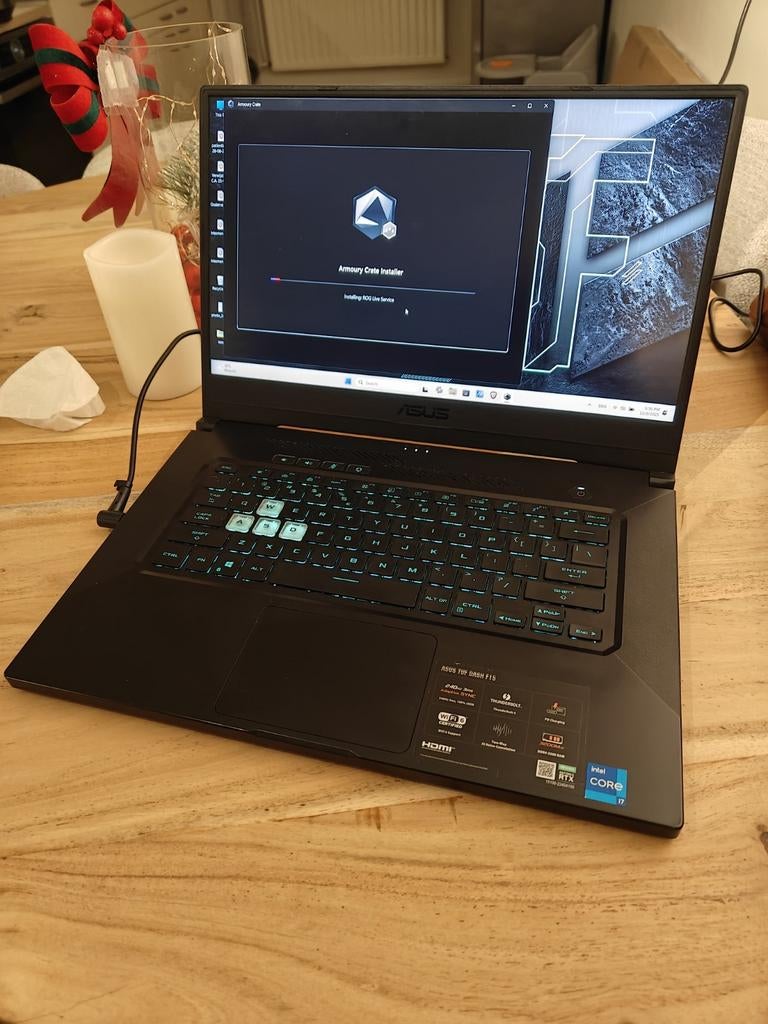 ASUS TUF Dash F15 (RTX 3070) - Zo goed als nieuw - Voor de p, Computers en Software, Windows Laptops, Ophalen, 15 inch, Zo goed als nieuw
