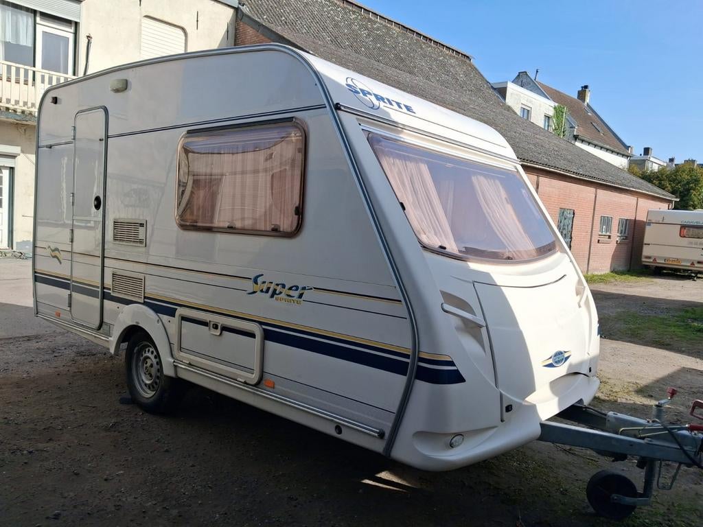 Sprite 390 super zeer nette staat lichtgewicht  caravan, Caravans en Kamperen, Caravans, Tot en met 2, Treinzit, 750 - 1000 kg