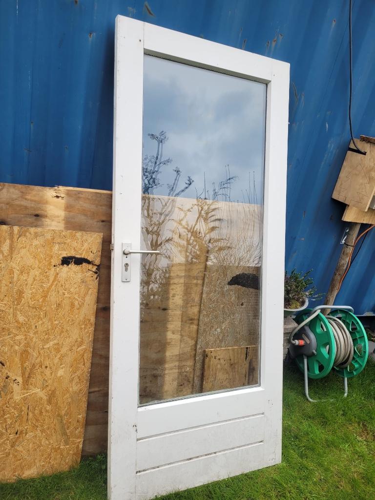 Buitendeur, Ophalen, Gebruikt, 80 tot 100 cm, Buitendeur