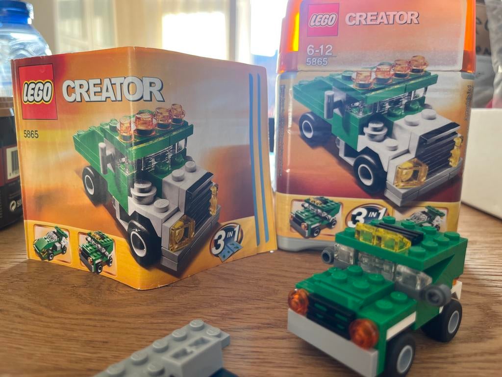Lego creator 3 in 1 5865 Mini kiepwagen, Ophalen of Verzenden, Zo goed als nieuw, Complete set, Lego