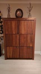Massief houten opbergkast, Ophalen, Gebruikt, 100 tot 150 cm, 150 tot 200 cm