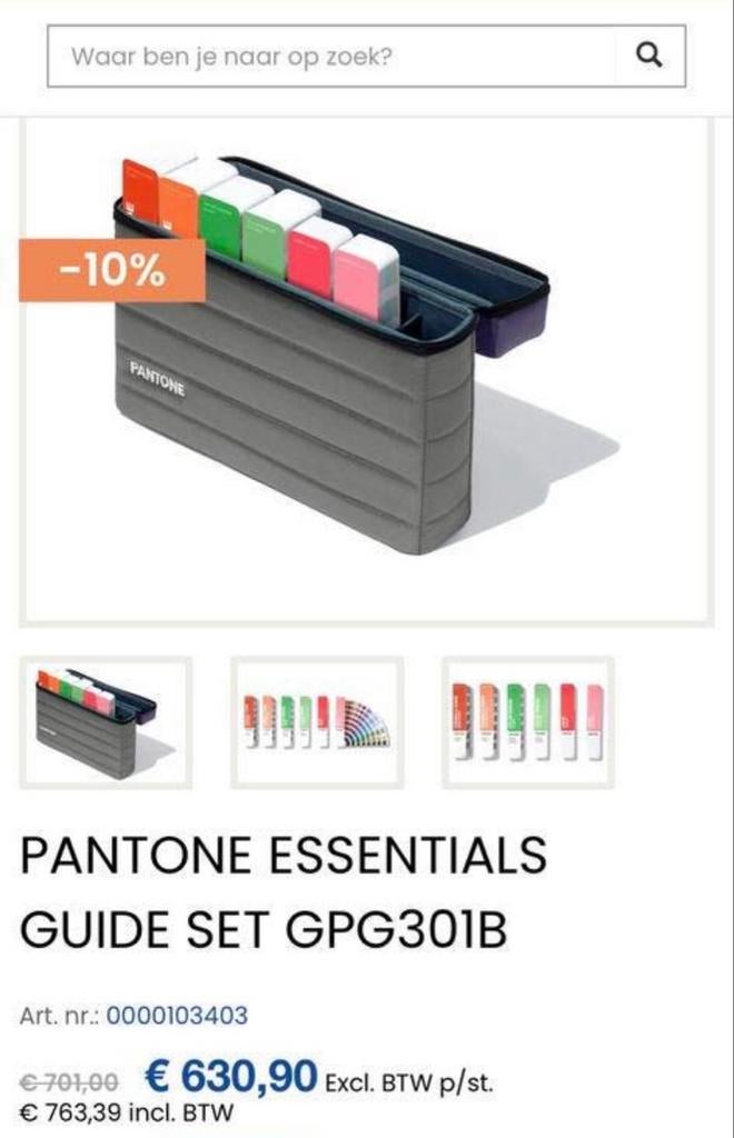 Pantone Essential Pantone kleuren waaier luxe set, Ophalen of Verzenden
