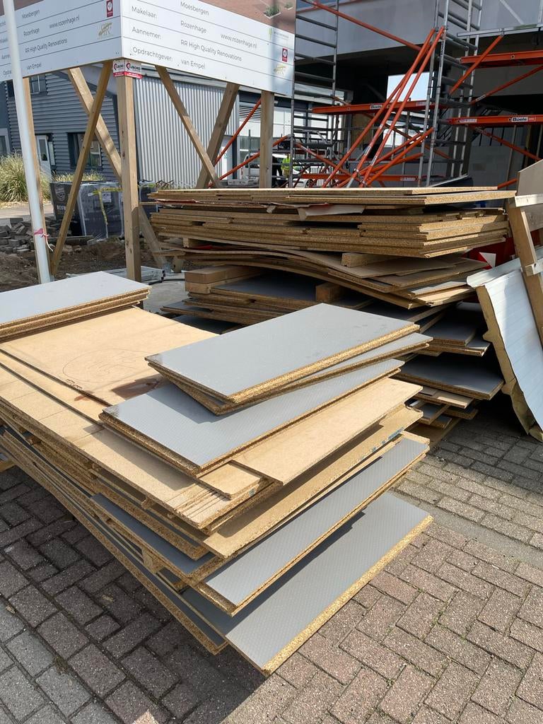 Vloerplaten, 30 cm of meer, Gebruikt, Verzenden, 50 tot 150 cm