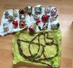 Vintage kerstballen (19) en glasketting, Diversen, Kerst, Ophalen of Verzenden, Gebruikt