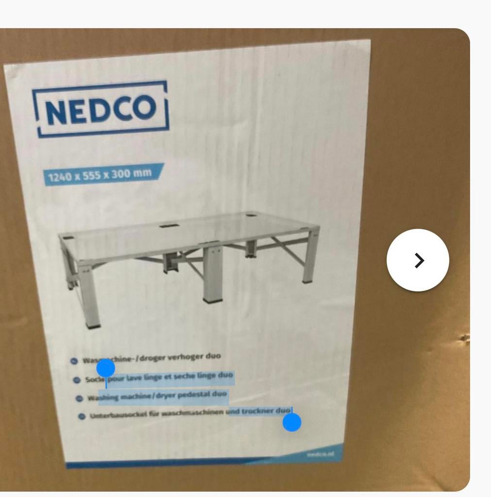 Verhoger wasmachine en droger, Ophalen, Zo goed als nieuw