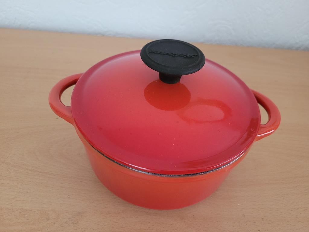Rode Relance braadpan, Overige materialen, Ophalen of Verzenden, Zo goed als nieuw, Keramische plaat