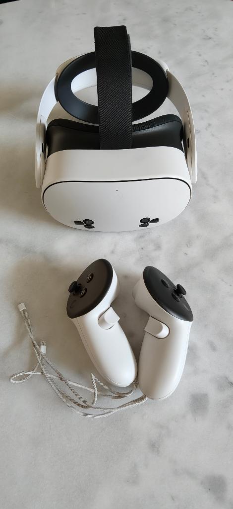 Meta Quest 3s 128GB + Elite Strap, Spelcomputers en Games, Ophalen of Verzenden, Zo goed als nieuw, VR-bril, Overige platformen