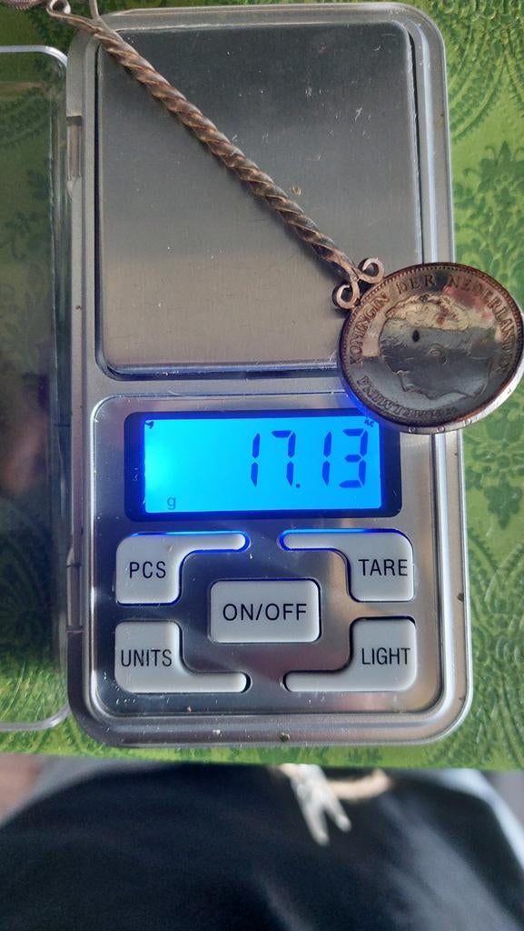 Fraaie zware zilveren lepel gemaakt van zilveren munten ., Antiek en Kunst, Antiek | Goud en Zilver, Ophalen of Verzenden