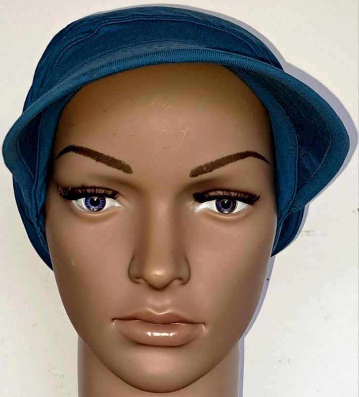 Chemo/haarverlies tricot pet  no 59 K. New Jeans., Kleding | Dames, Mutsen, Sjaals en Handschoenen, Nieuw, Muts, Maat 42/44 (L)