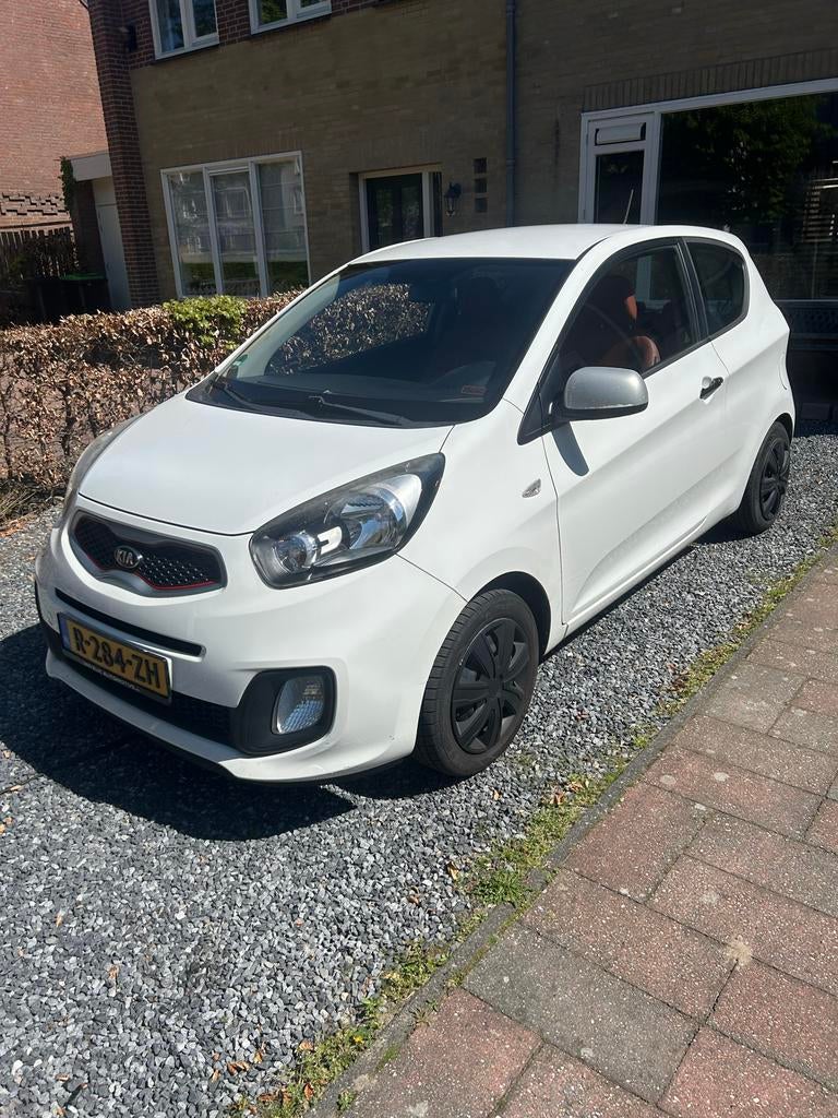 Kia Picanto 1.0 Cvvt 3-DRS 2014 Wit, Auto's, Voorwielaandrijving, 400 kg, Wit, 24 km/l