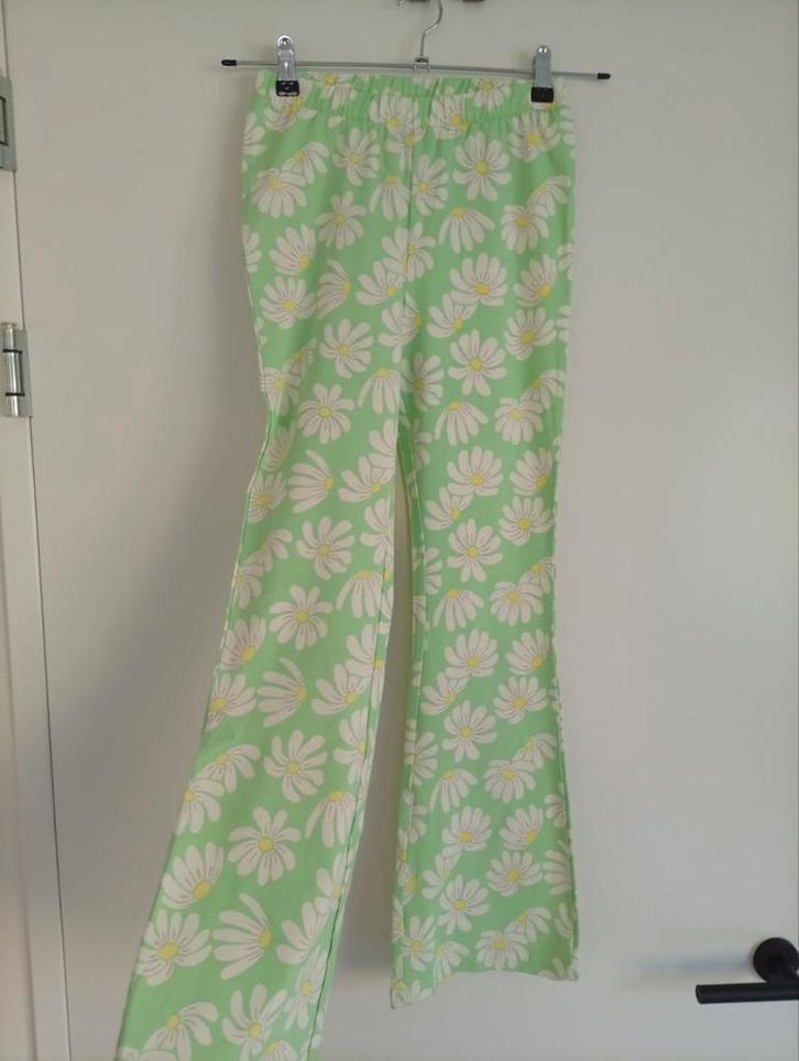 Hema flair / flared broek mintgroen maat 146/152, Kinderen en Baby's, Kinderkleding | Maat 146, Nieuw, Meisje, Broek, Ophalen of Verzenden