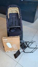 Nuna Pepp Blauw met Hoes en Fietsendrager, Kinderen en Baby's, Ophalen of Verzenden, Gebruikt, Verstelbare rugleuning