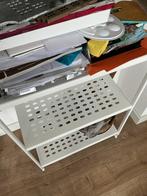 Wit metalen wandrek - 58x33x160 cm, Ophalen, Gebruikt