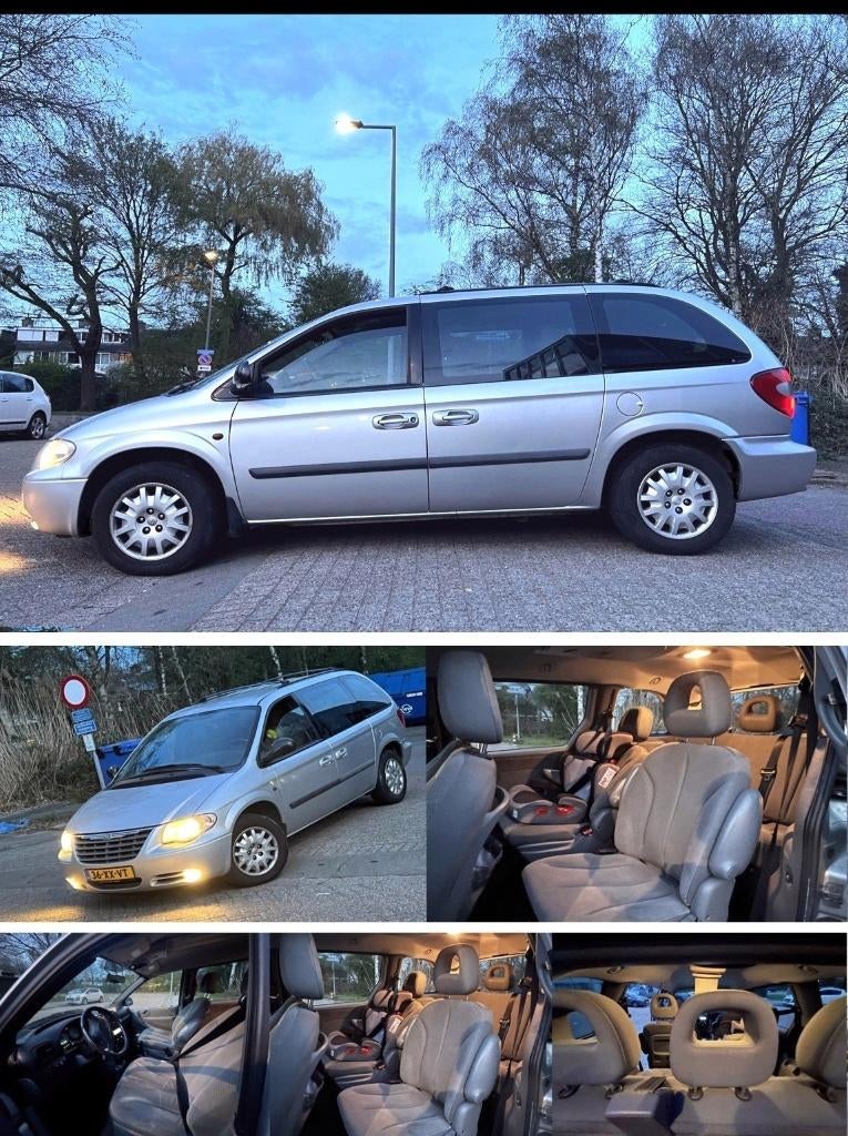 De Luxe Mpv Voyager 2.4i M'2009 Airco 7pers met Nap Inr Mog, Voorwielaandrijving, 450 kg, 4 cilinders, Parkeersensor