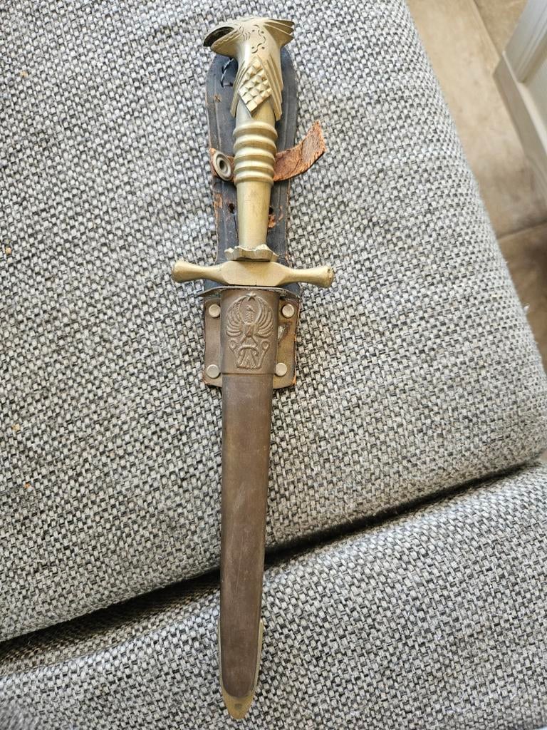 dolk met adelaarsgilde vintage verzamel, Ophalen of Verzenden