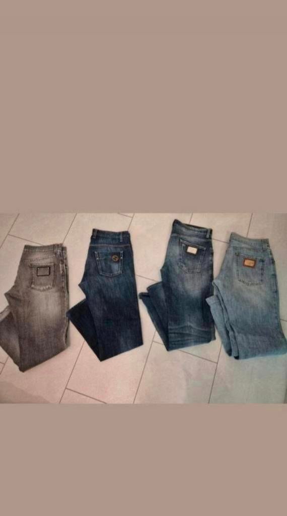 Dolce & gabbana + gucci, Kleding | Heren, Ophalen of Verzenden, Zo goed als nieuw, Blauw, W32 (confectie 46) of kleiner