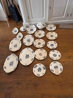 Bouquet bleu, petrus regout Servies Blauw Bloemmotief, Ophalen