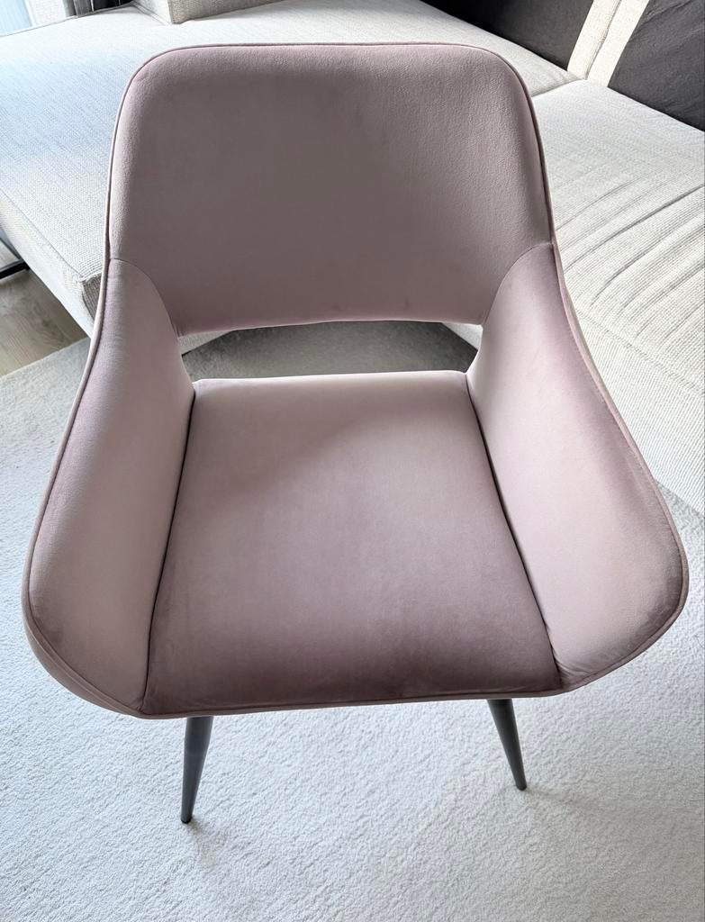 Set of 2 Velvet Armchair (ultra soft fabric), Ophalen, Gebruikt, Overige kleuren, Eén