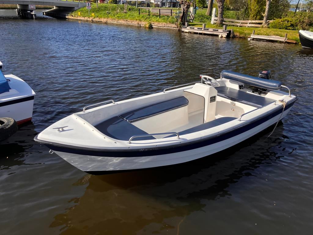 Sloep 430 - suzuki 9.9 - trailer, Drie personen of meer, Overige typen, Ophalen of Verzenden, Gebruikt