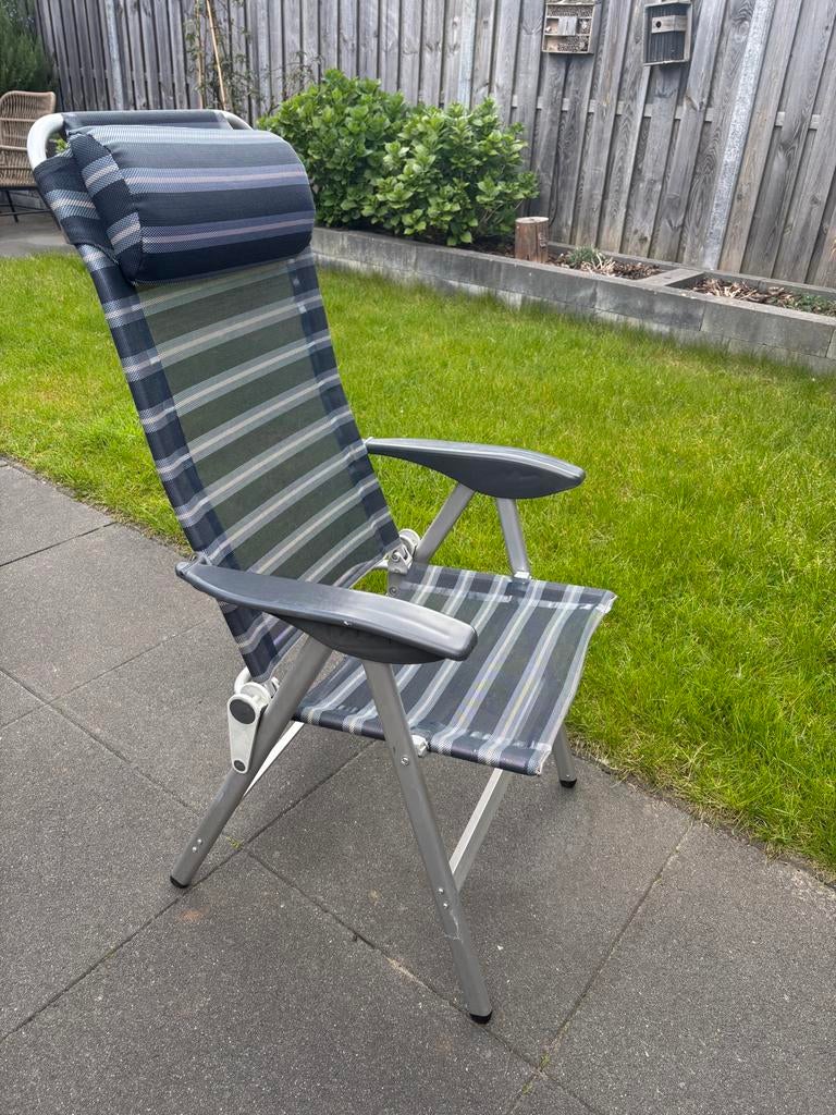 2 gebruikte campingstoelen met hoofdsteunen, Ophalen, Gebruikt, Campingstoel
