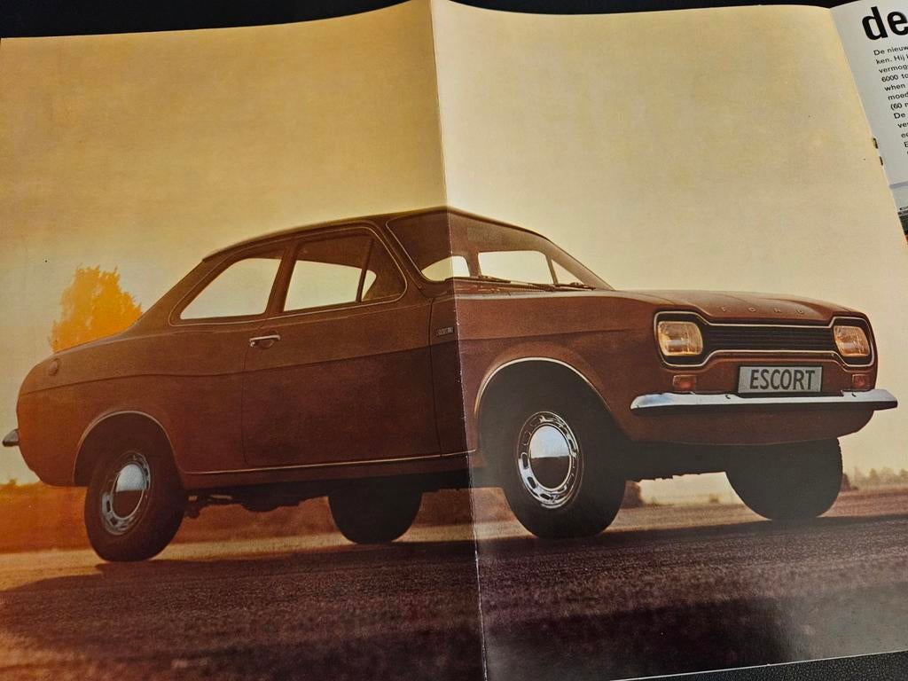 Brochure Ford Escort 1968, Ophalen of Verzenden, Zo goed als nieuw, Ford