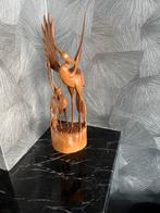 Houten Kraanvogels Decoratie - Handgesneden Beeld, Ophalen